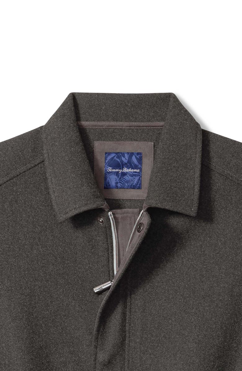 Tommy Bahama Silver Lake Bomber Jacket, Alternate, color, Coal Heather