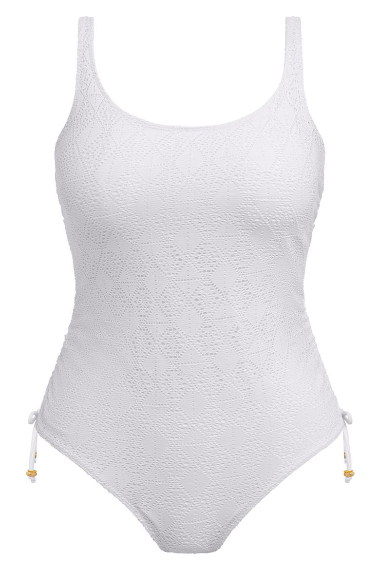 Nomad Nights Underwire One-Piece Swimsuit, Alternate, color, WHITE