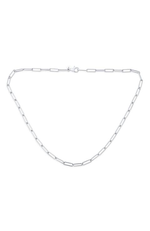 Paper Clip Chain Necklace