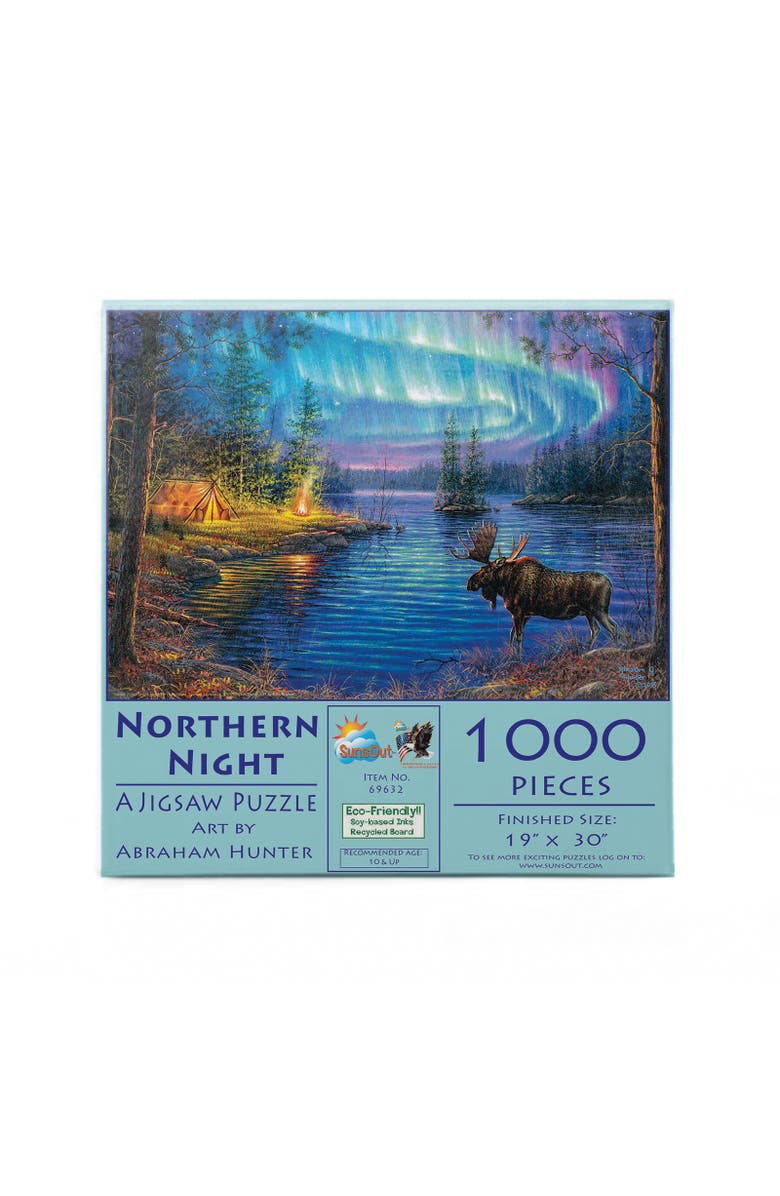 Sunsout Northern Night 1000 piece Jigsaw Puzzle for Adults, Alternate, color, Multicolor