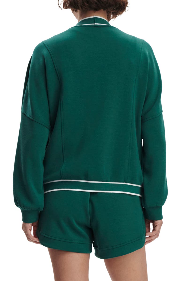 Varley Decker Off Court Sweatshirt Cardigan, Alternate, color, Forest