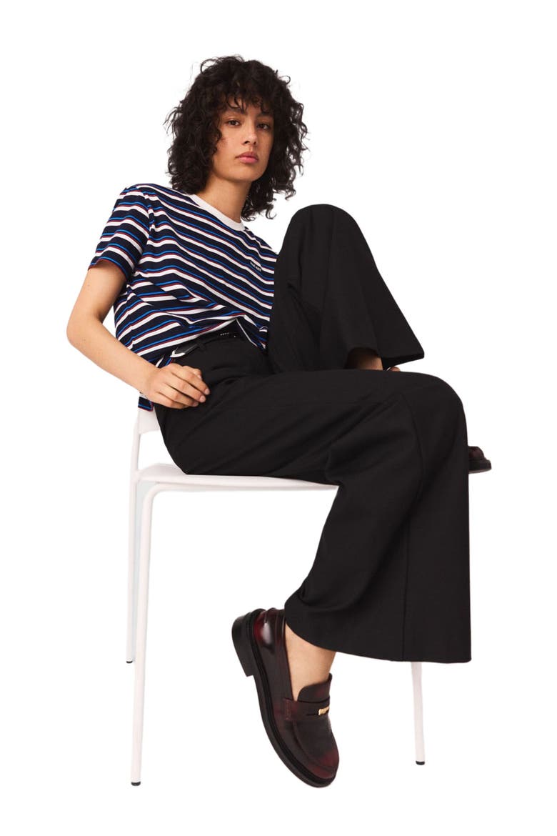 Suit trousers with pintucks, Alternate, color, Navy