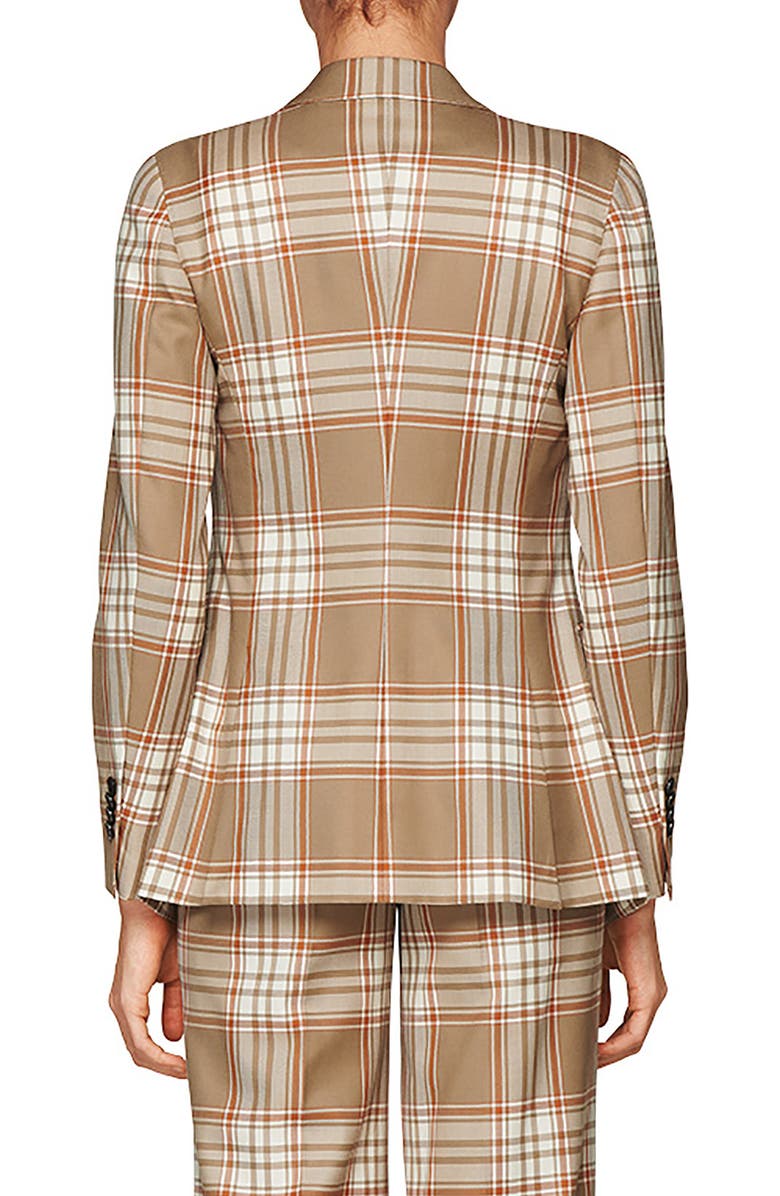 SUISTUDIO Cameron Double Breasted Check Wool Jacket, Alternate, color,