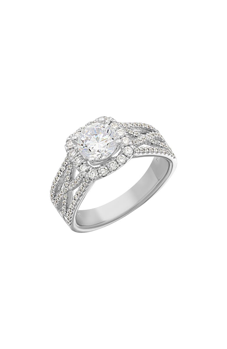 Bony Levy CZ & Diamond Bridal Engagement Ring, Main, color, 