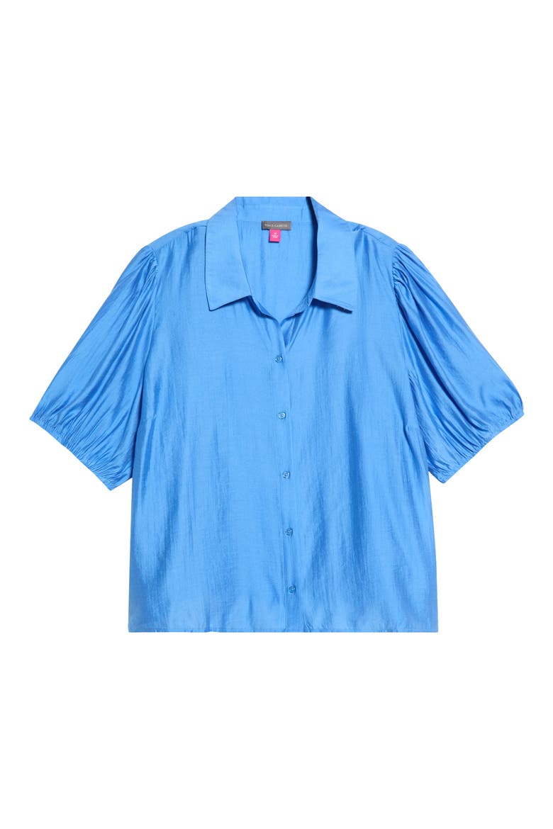 Puff Sleeve Shirt, Alternate, color, CLASSIC BLUE