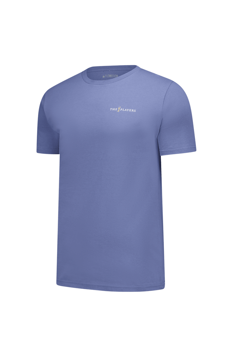FLOMOTION Unisex Flomotion Blue THE PLAYERS Toothy Goldman T-Shirt, Alternate, color, Blue