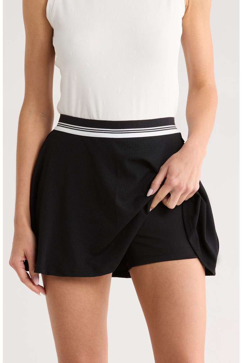 Callan Flutter Active Skort, Alternate, color, BLACK
