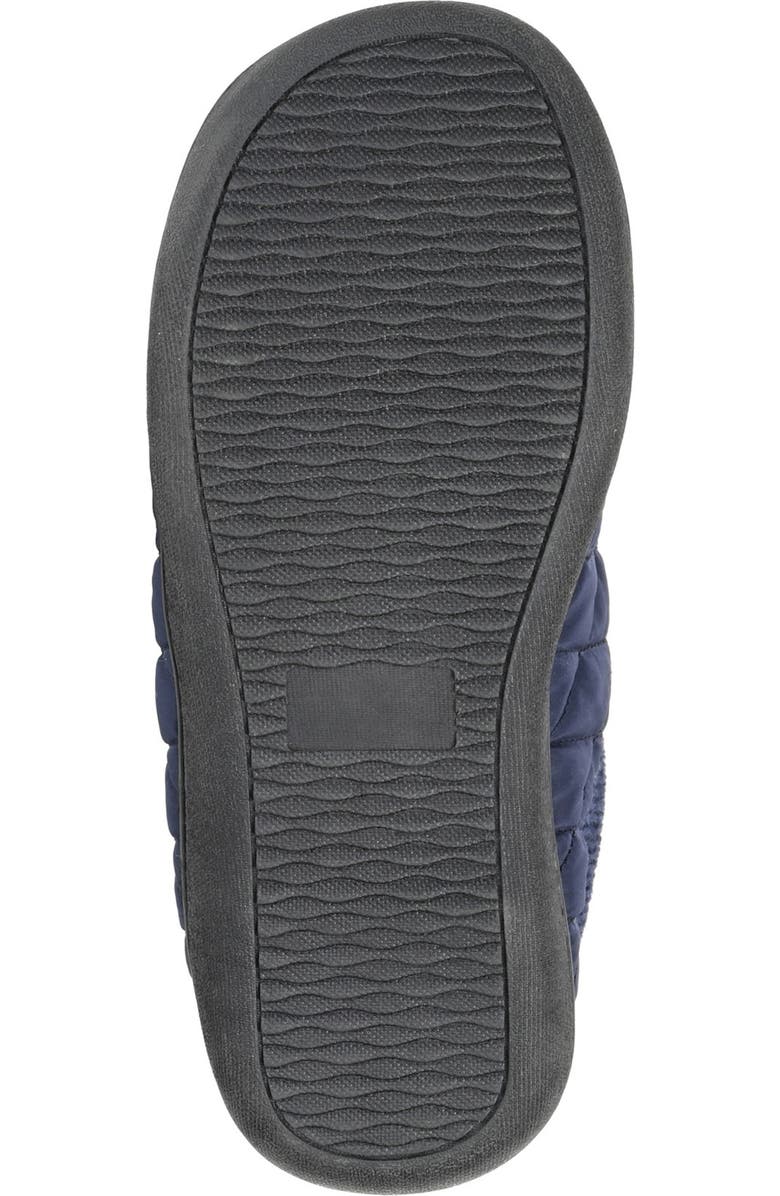 VANCE CO . Fargo Quilted Faux Fur Lined Slipper, Alternate, color, Blue