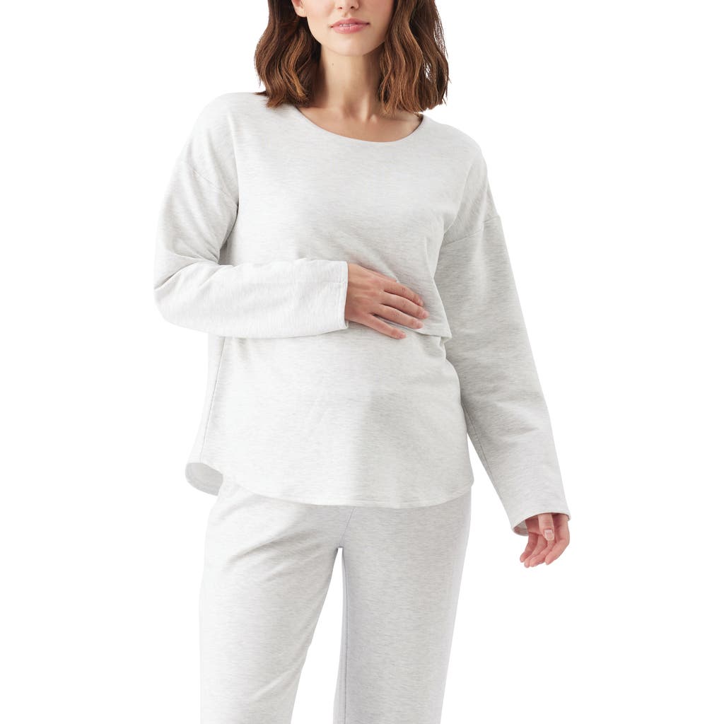 Ripe Maternity Super Soft Nursing Top In White