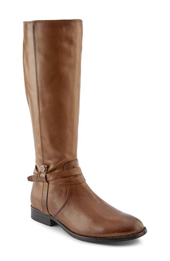 Frye Melissa Belted Knee High Boot In Brown