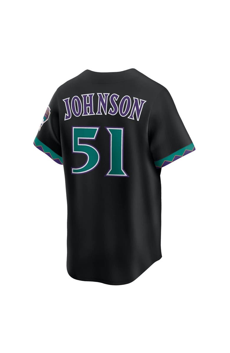 Nike Men's Nike Randy Johnson Black Arizona Diamondbacks Throwback Cooperstown Collection Limited Jersey, Alternate, color,