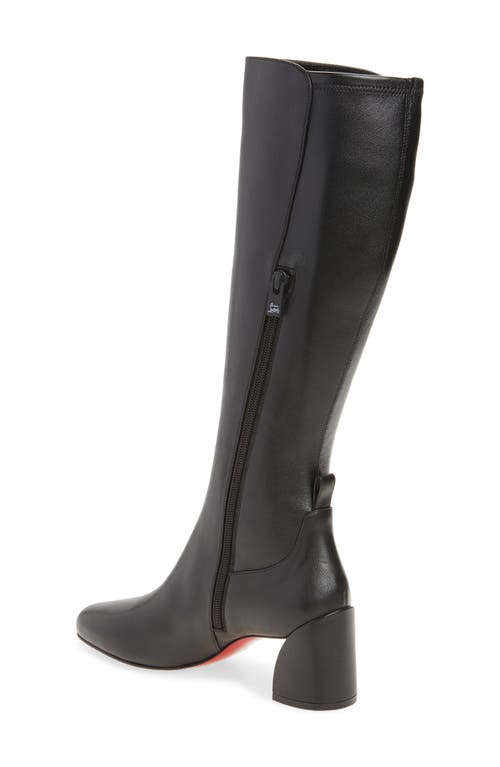 Christian Louboutin Jane 55 Leather Knee-high Boots In Black