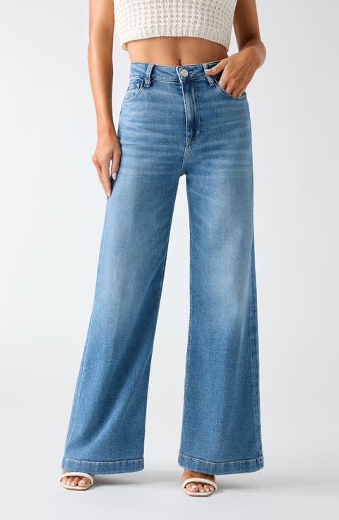 Bellagio High Waist Wide Leg Jeans