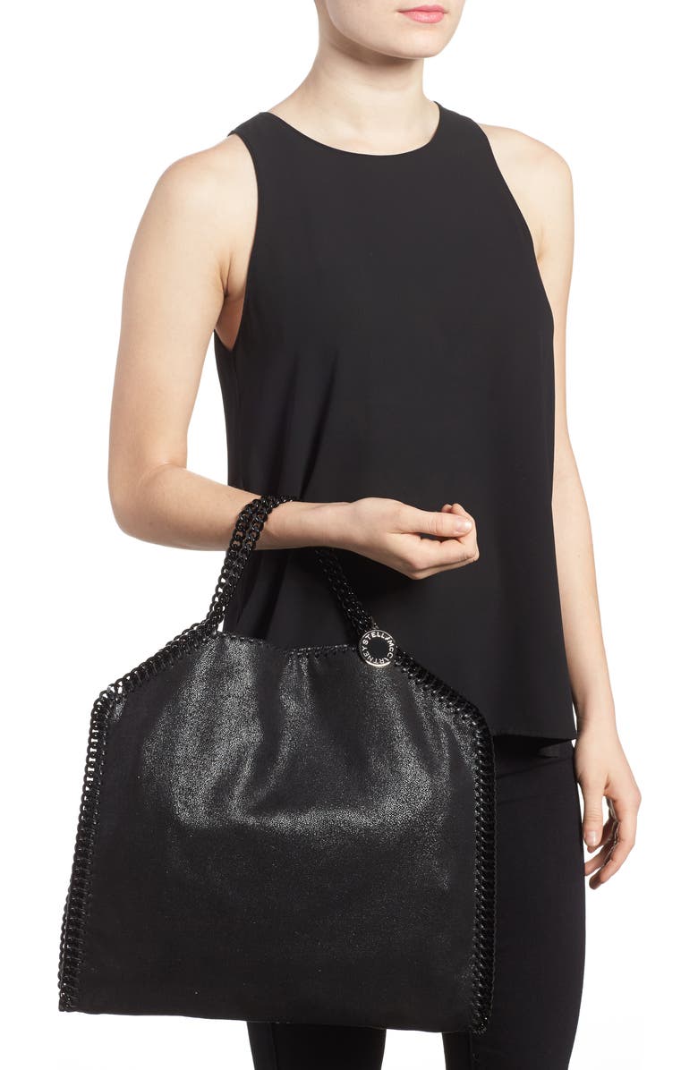 Stella McCartney Falabella Shaggy Deer Faux Leather Tote, Alternate, color,