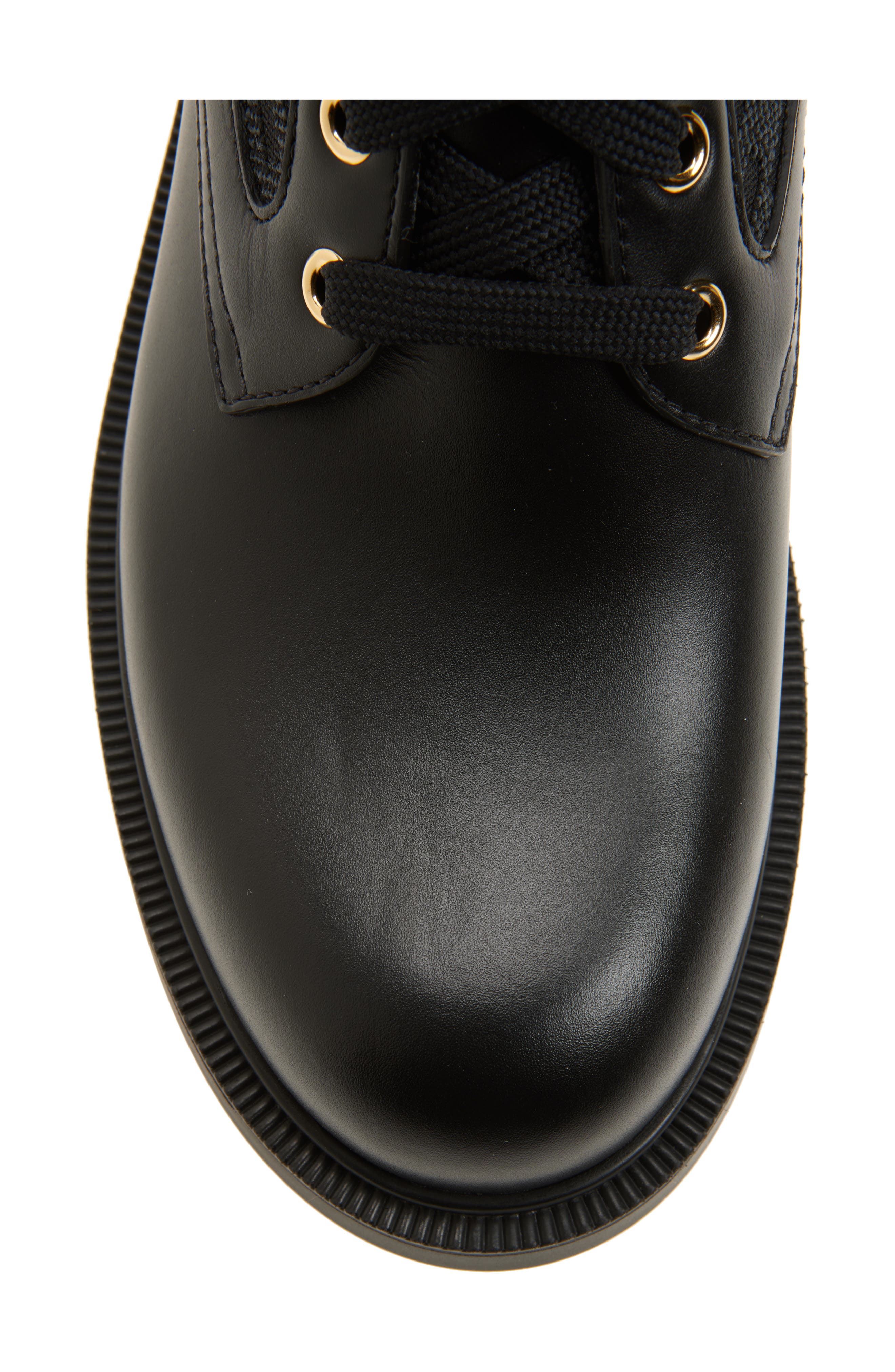 Fendi Filo Lace-Up Boot, Alternate, color, Black