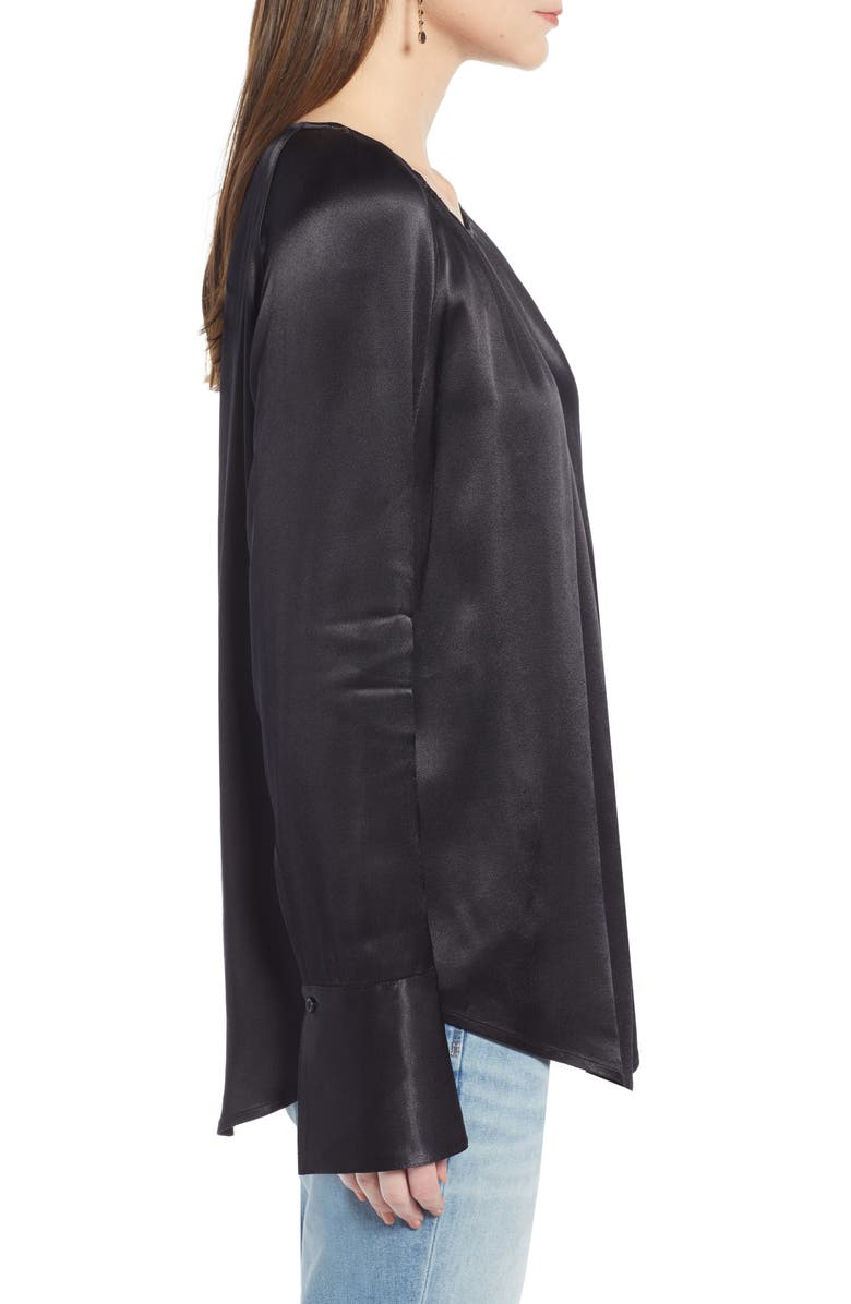 Treasure & Bond Pleat Front Top, Alternate, color, 