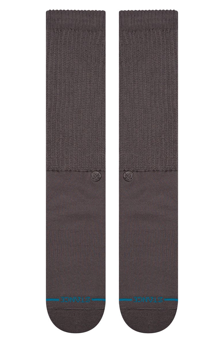 Stance Slouch Crew Socks, Alternate, color, Charcoal