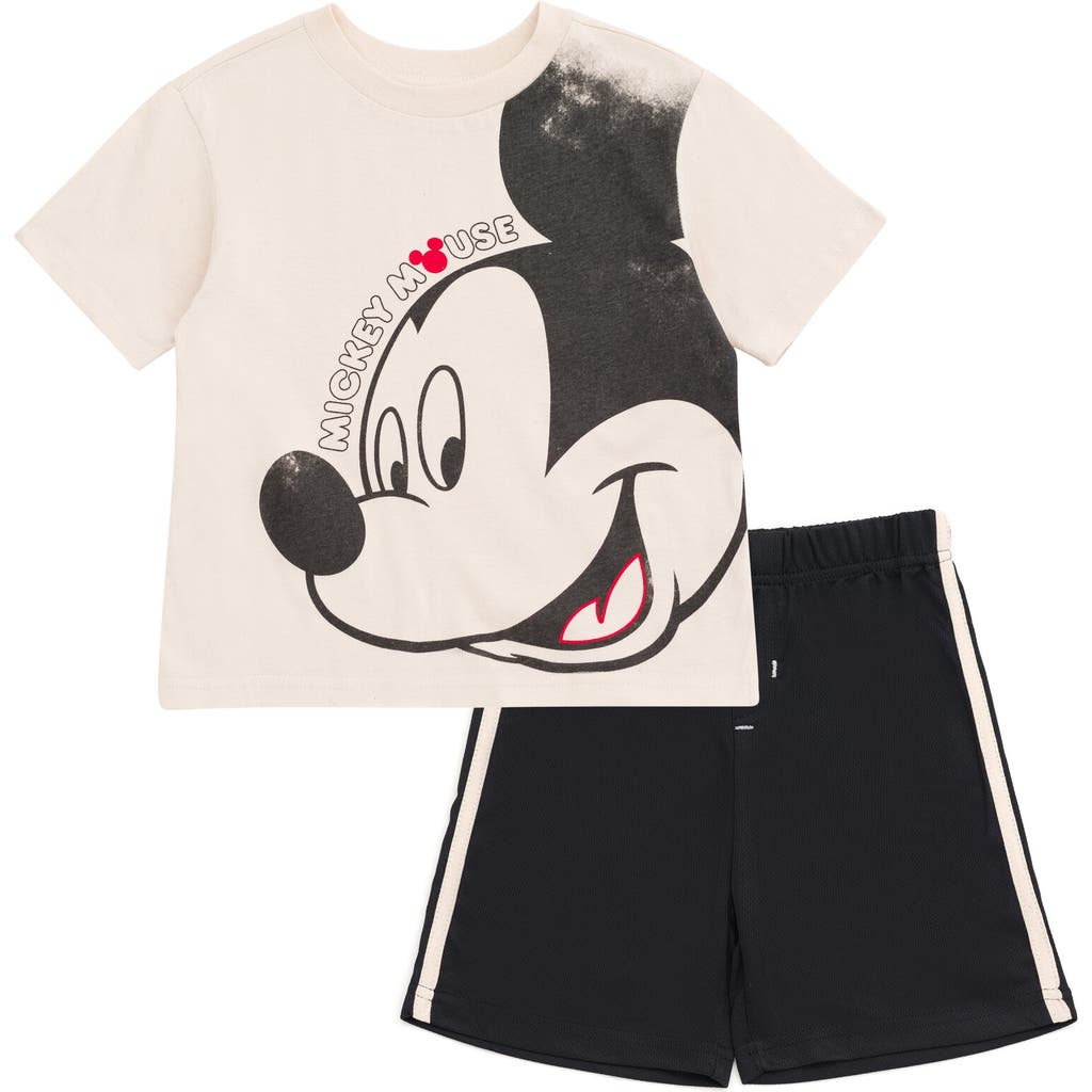Disney Mickey Mouse & Friends T-shirt & Mesh Shorts Set In Multi