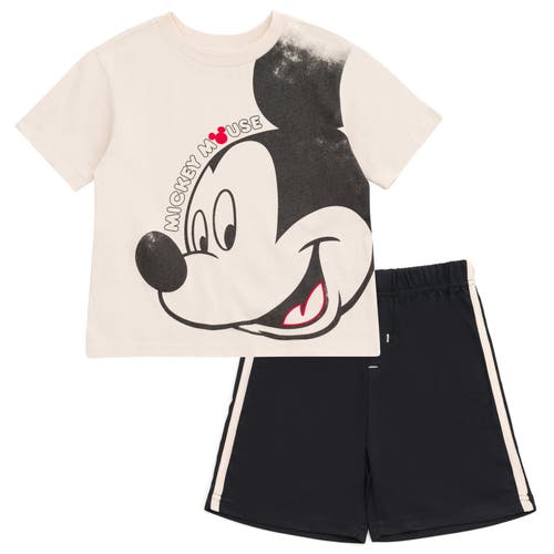 Disney Mickey Mouse & Friends T-shirt & Mesh Shorts Set In Multi