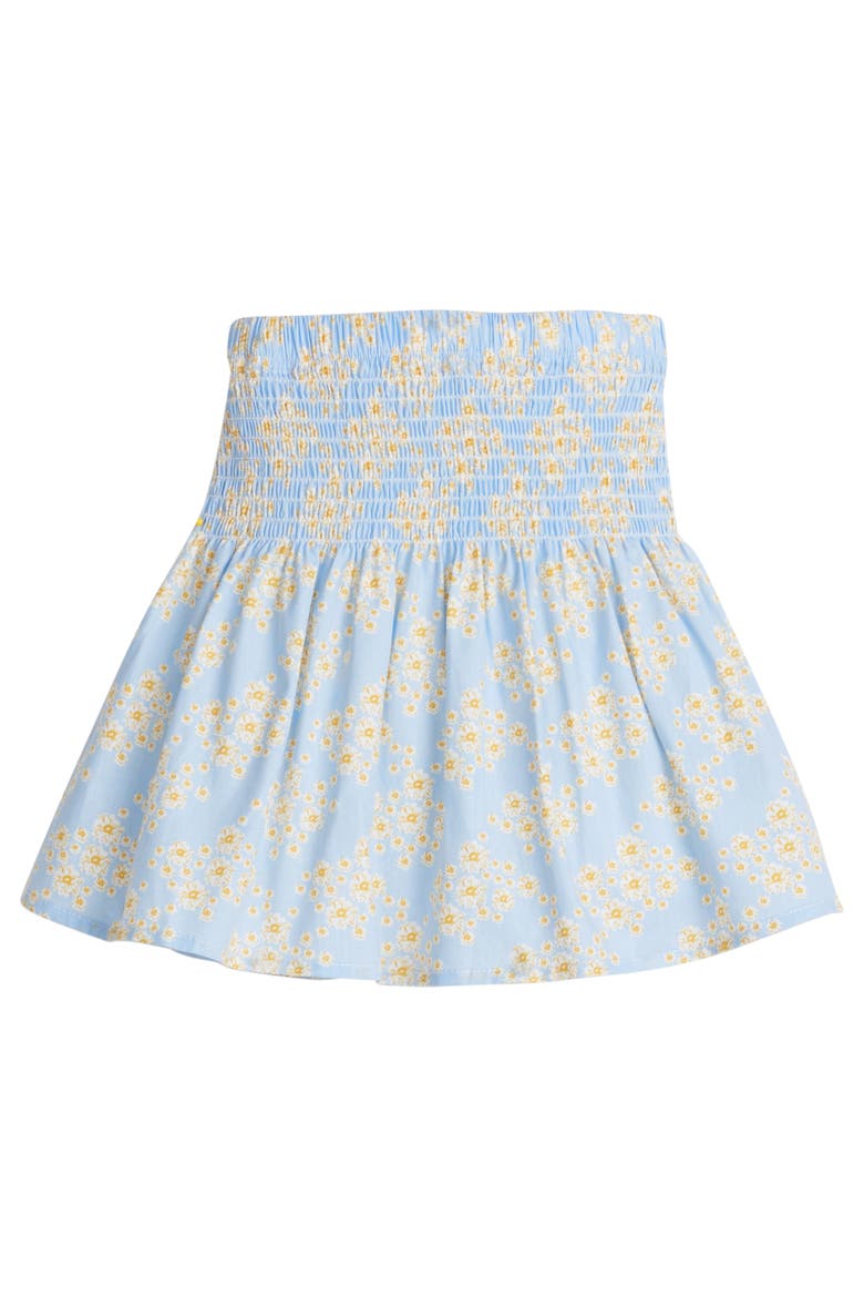 Kids' Shirred Circle Skirt, Main, color, Blue Ditsy Floral