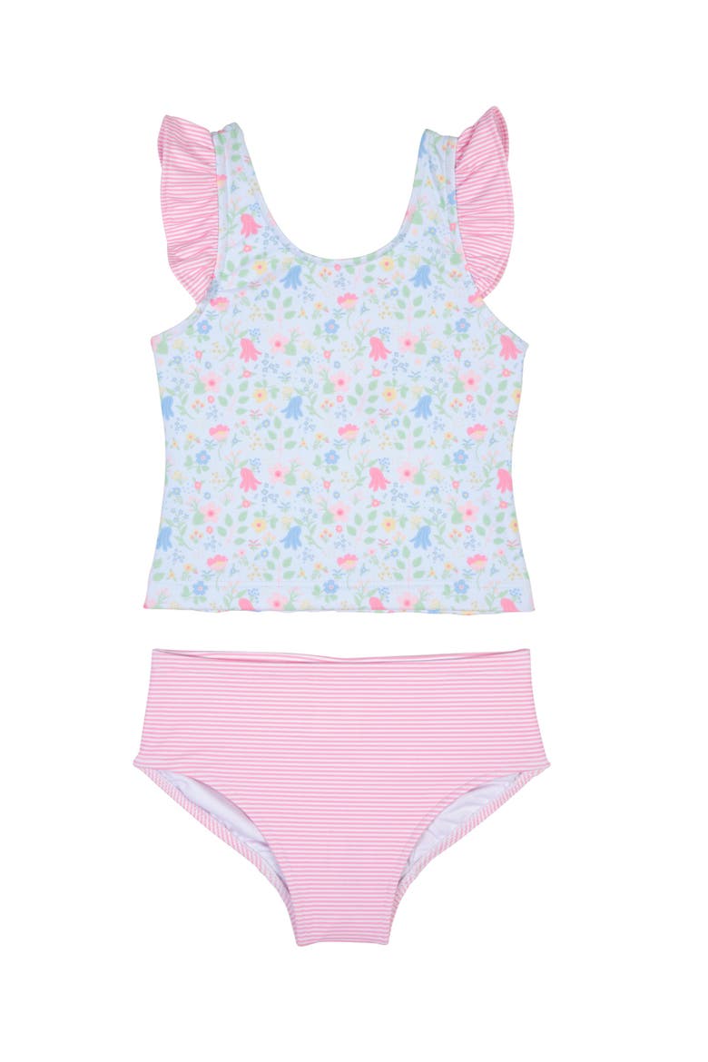 Floral Print Tankini, Main, color, Blue/Multi