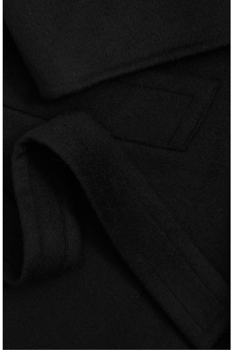 Bridget Belted Wool Blend Coat, Alternate, color, BLACK