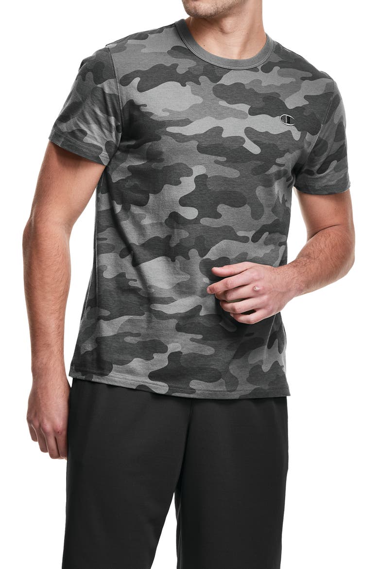 Classic Striped T-Shirt, Main, color, CAMO AMMO GRAY