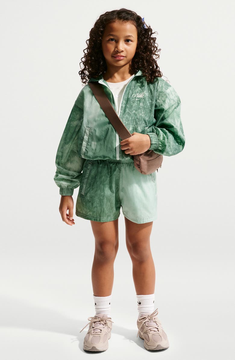 Nike Kids' Sportswear Club Woven Shorts, Main, color, Barely Green/ Soft Pearl