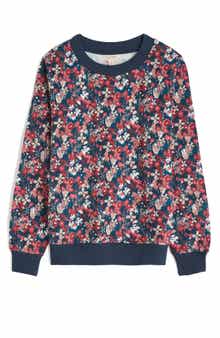 Seasalt Cornwall Bright Wave Floral Organic Cotton Sweatshirt