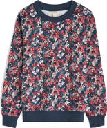Seasalt Cornwall Bright Wave Floral Organic Cotton Sweatshirt