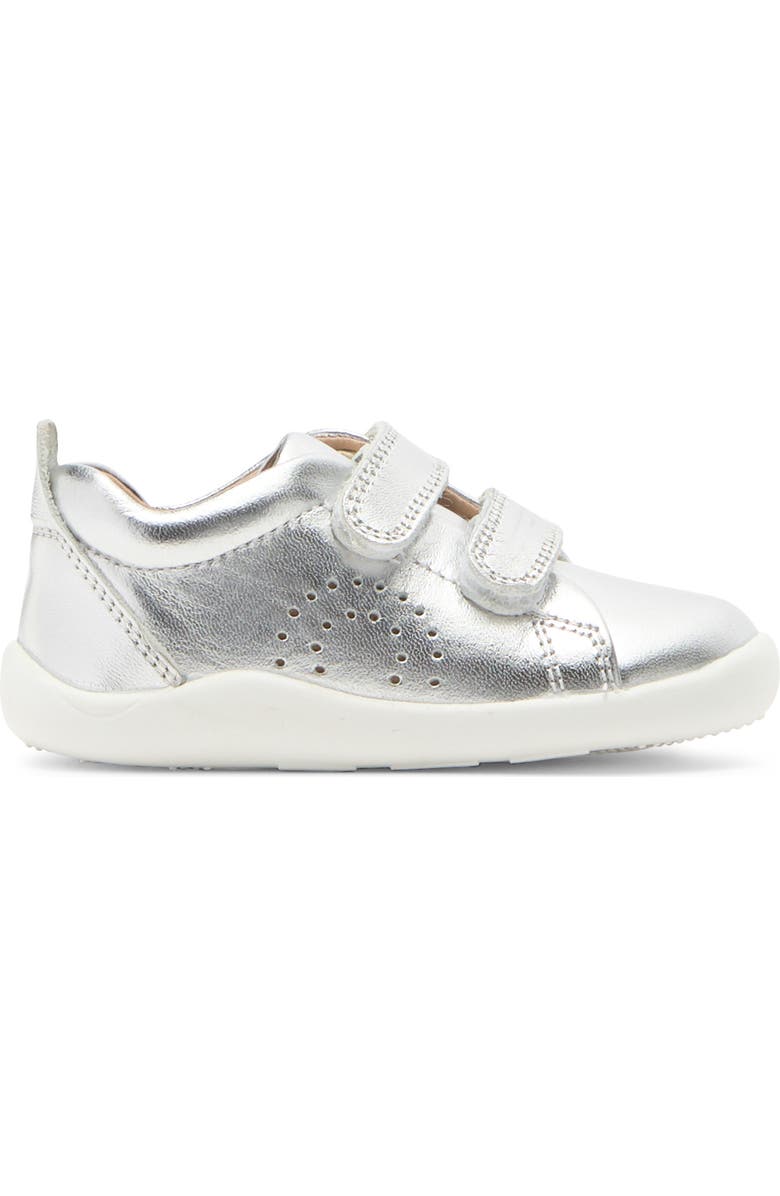 OLD SOLES Kids' Metallic Leather Sneaker, Alternate, color, Silver