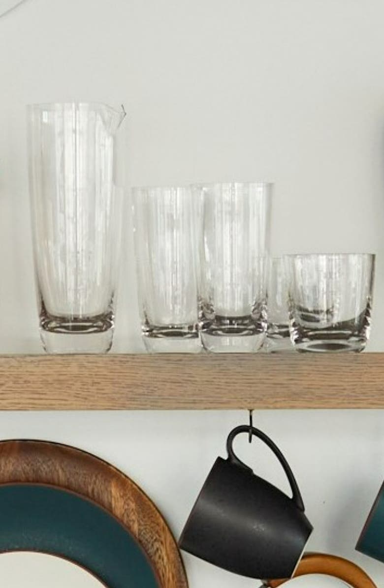 Nambé Taos Set of 4 Double Old Fashioned Glasses, Alternate, color, Clear