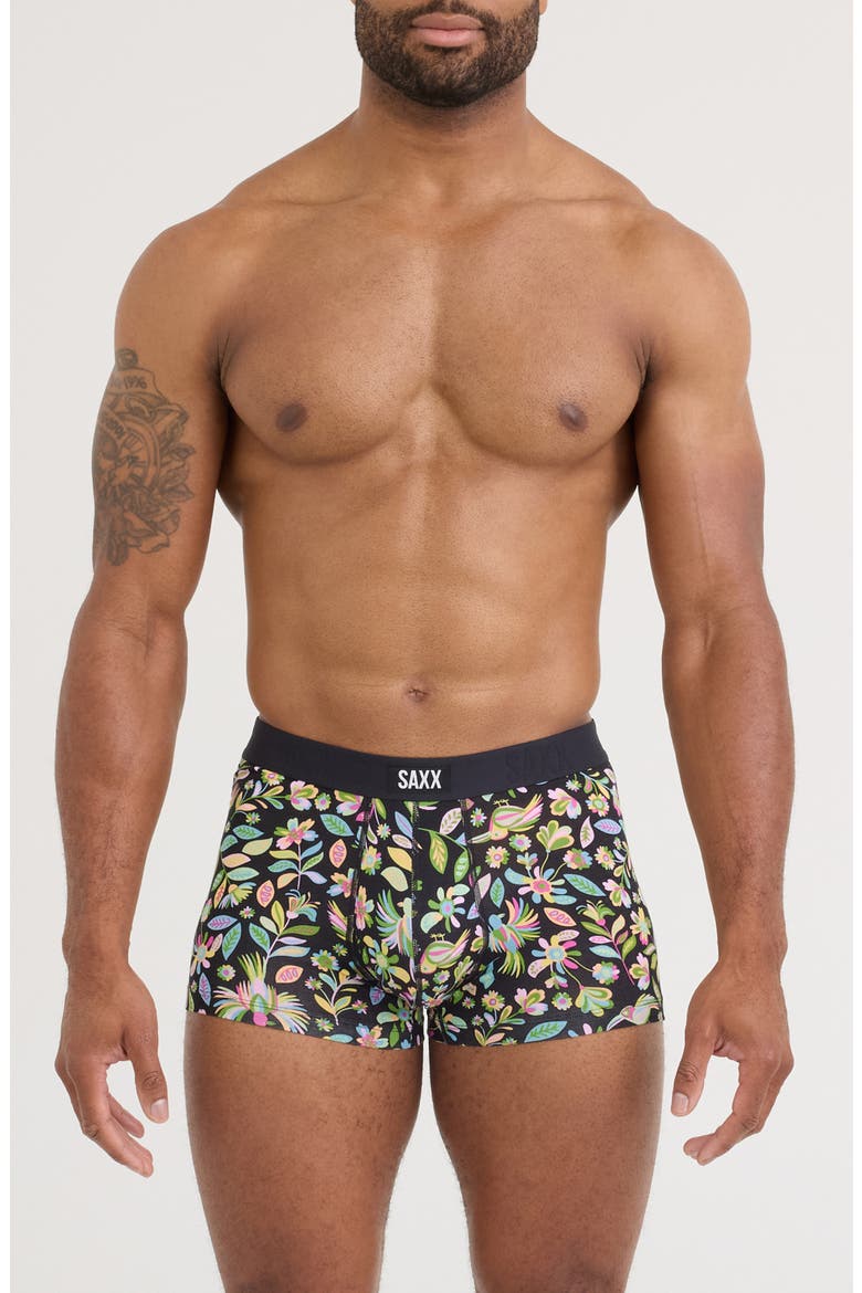 Vibe Xtra Soft Comfort Trunks, Main, color, AMATE GARDEN- BLACK