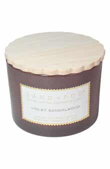 Violet Sandalwood Scalloped Lid Candle