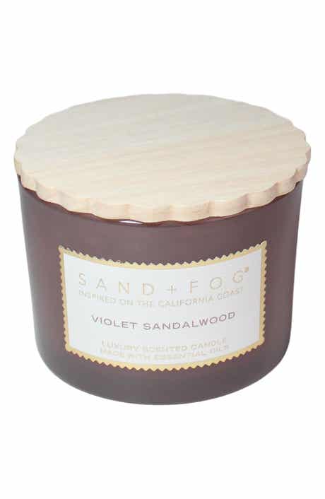 Violet Sandalwood Scalloped Lid Candle