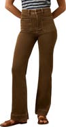 Faherty Patch Pocket High Waist Wide Leg Stretch Terry Pants