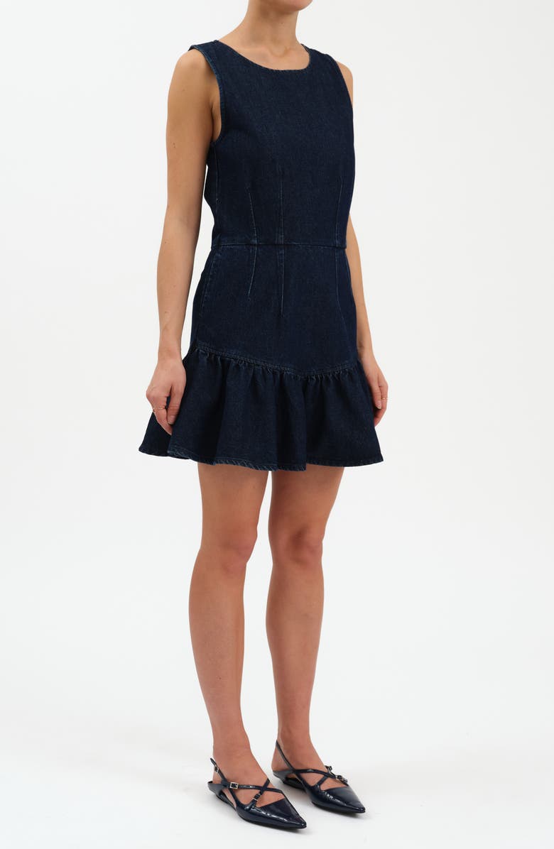 DAZE Laurel Denim Minidress, Alternate, color, Moonlight Rinse