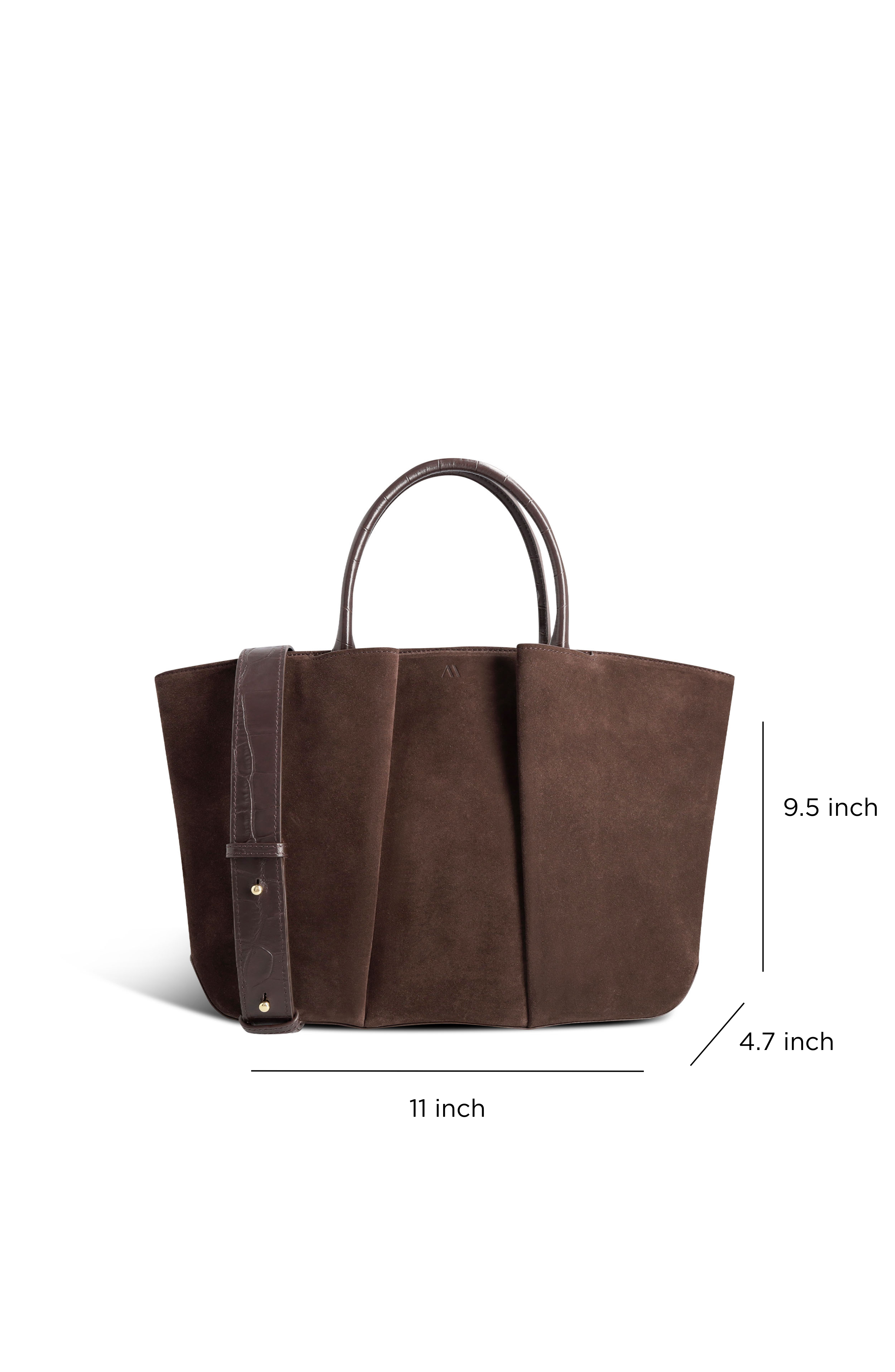 Mini Horizon Leather Crossbody Bag, Alternate, color, Espresso