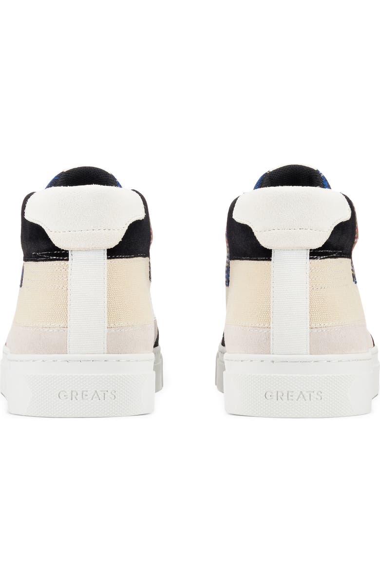 GREATS Royale High Patchwork Sneaker, Alternate, color, White Multi