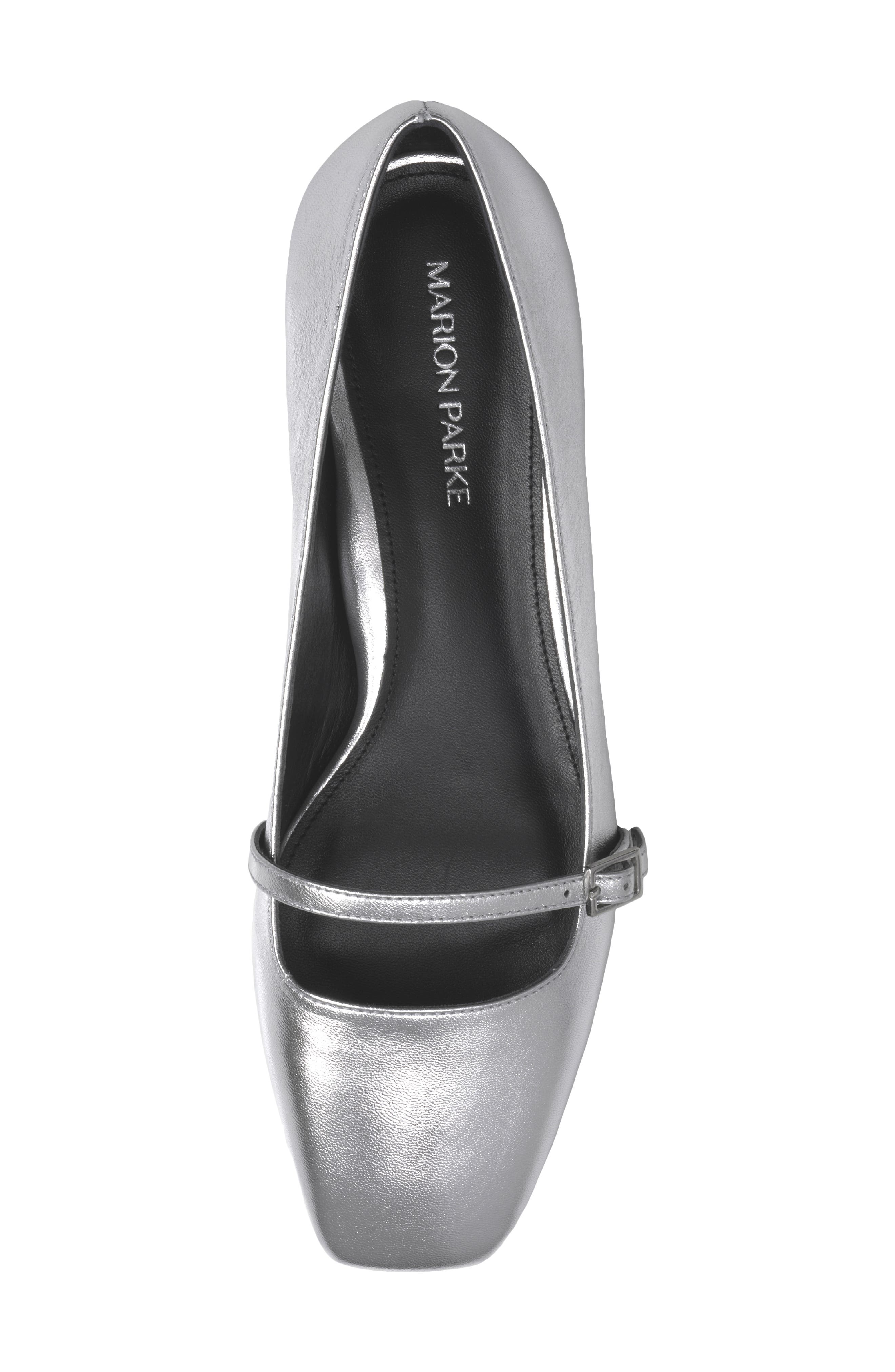 Mary Jane Ballet Flat, Alternate, color, SILVER METALLIC