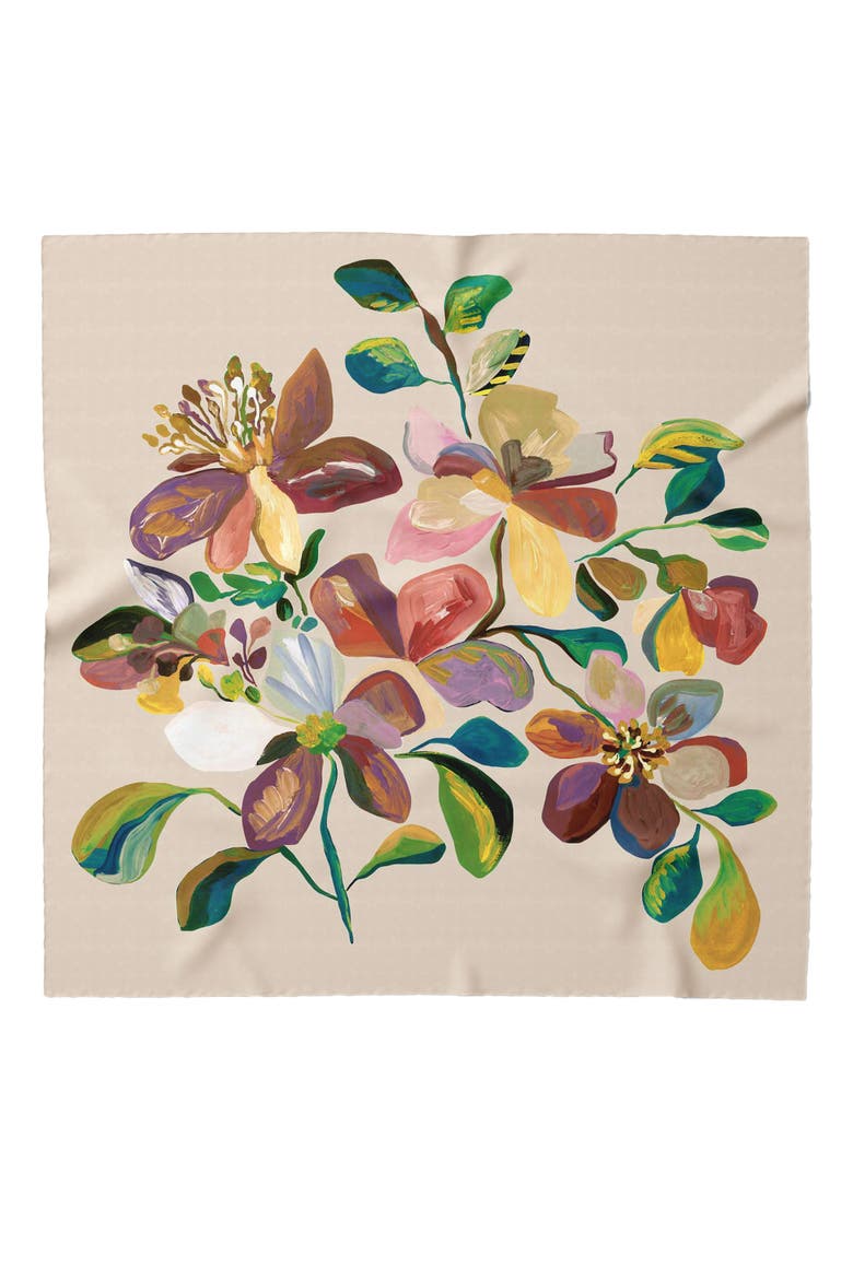 Catrina - Large Modal Cashmere Scarf for Women, Alternate, color, Beige