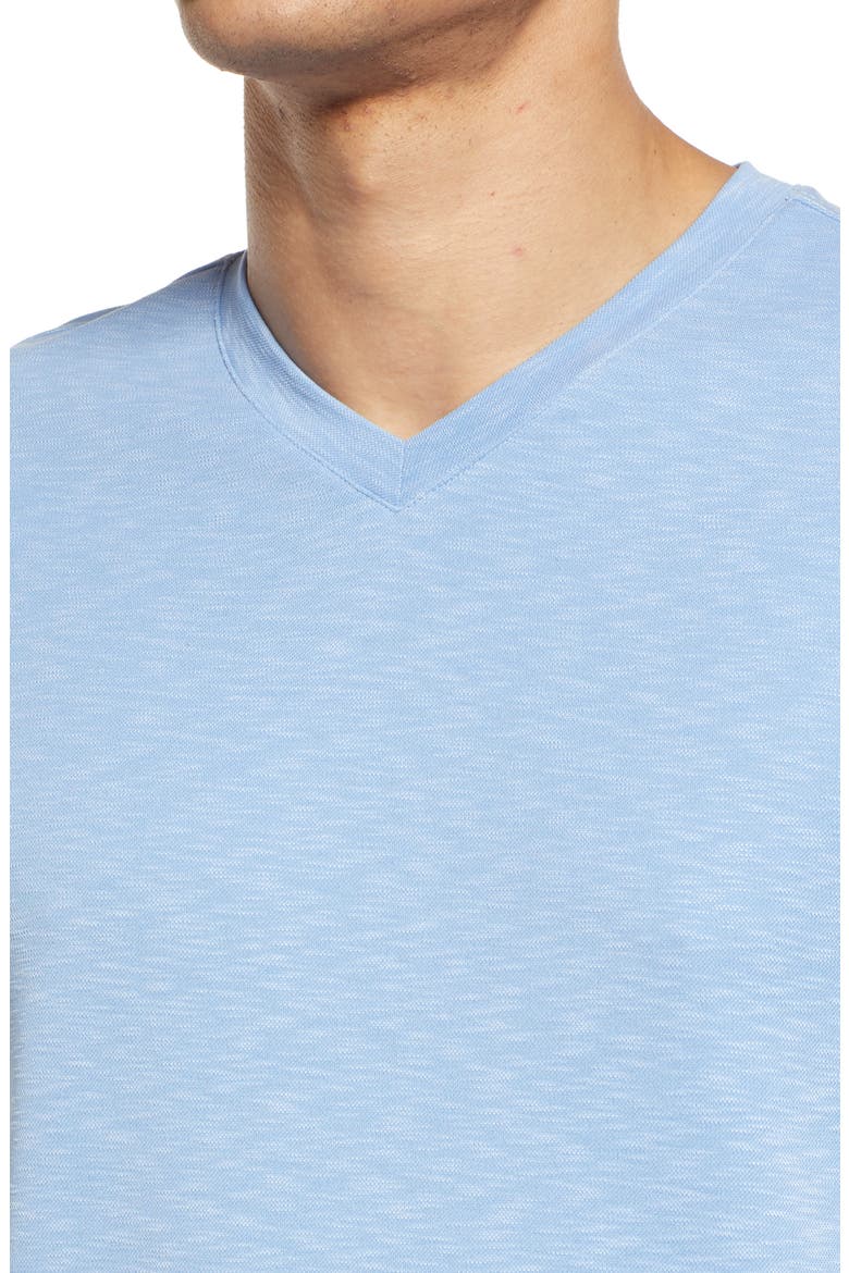 Slub V-Neck T-Shirt, Alternate, color, LIGHT BLUE