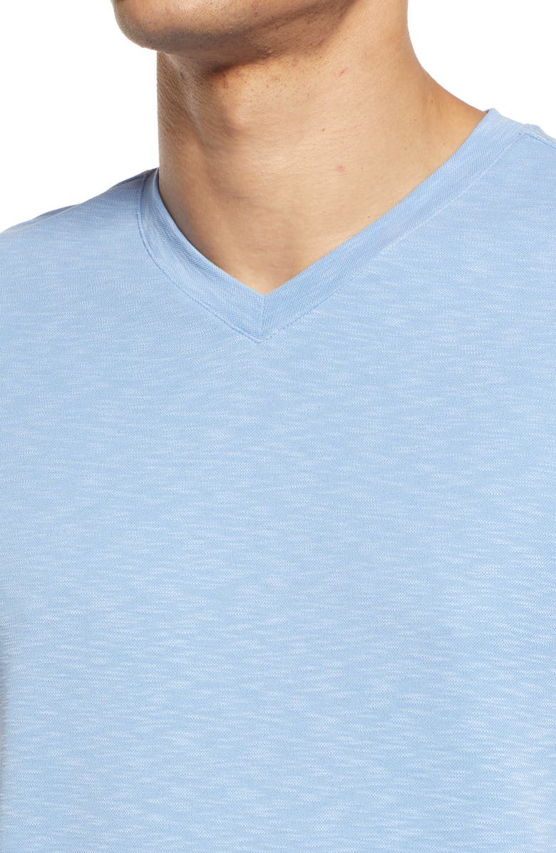 Johnston & Murphy Slub V-Neck T-Shirt, Alternate, color, 