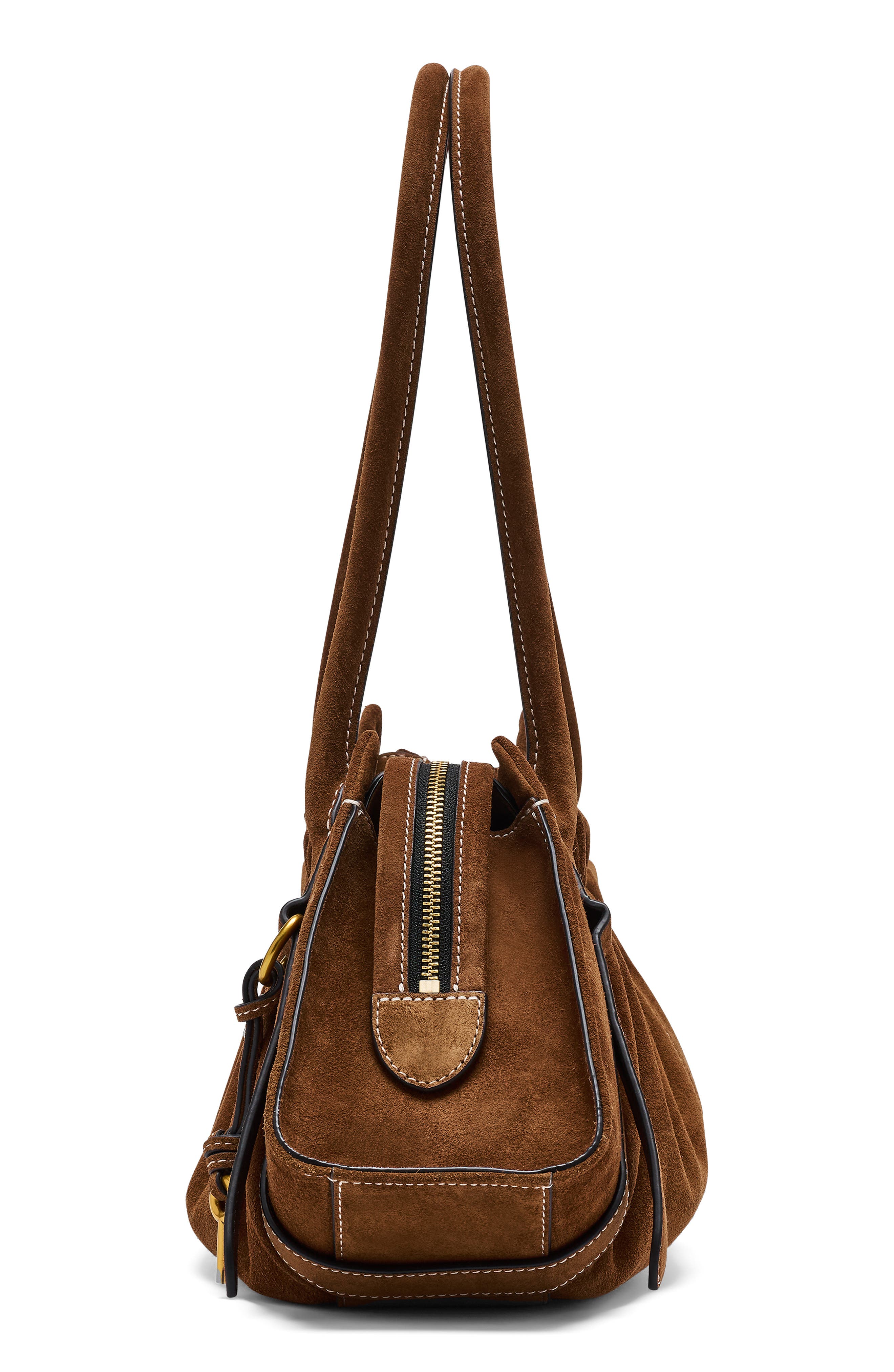 Marc Jacobs The Suede Cristina Small Satchel, Alternate, color, 