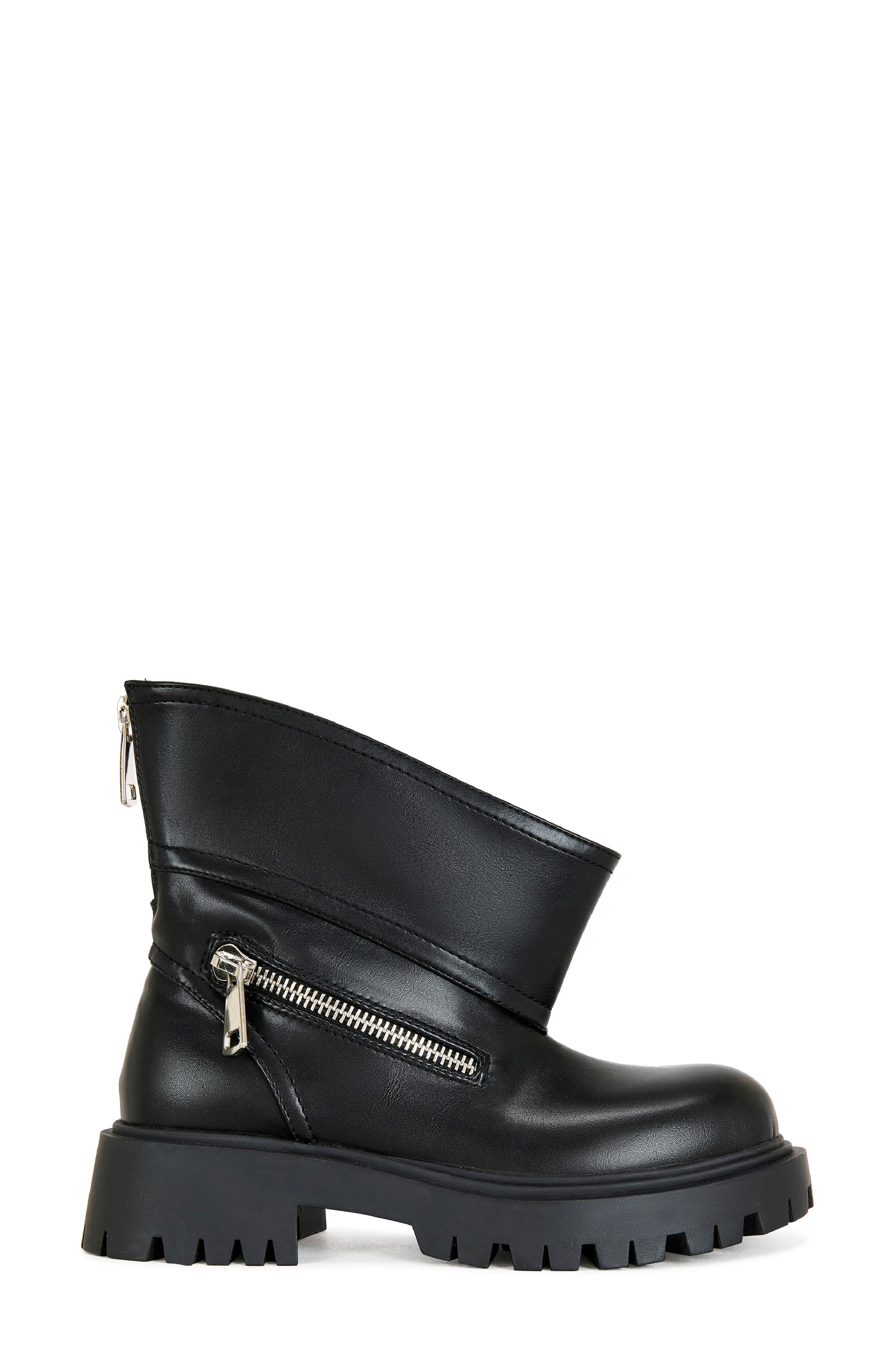 AZALEA WANG Mohsen Lug Sole Bootie, Alternate, color, Black