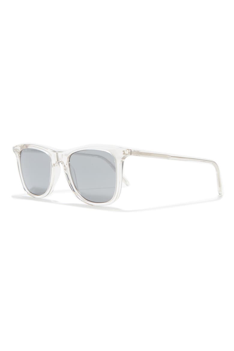 52mm Square Sunglasses, Alternate, color, BEIGE BEIGE SILVER/SLV