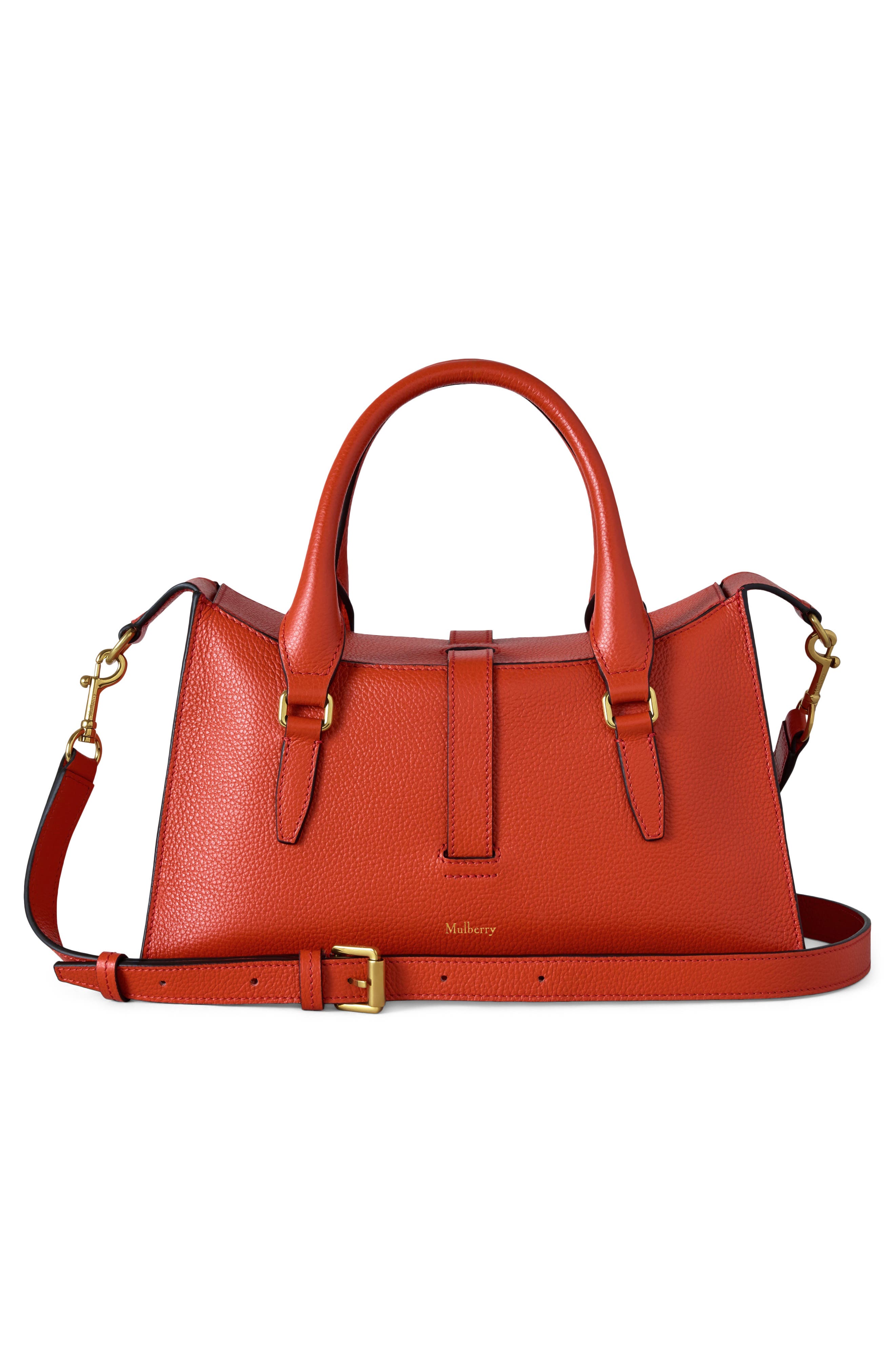 Small Roxanne Leather Crossbody Bag, Alternate, color, CORAL ORANGE