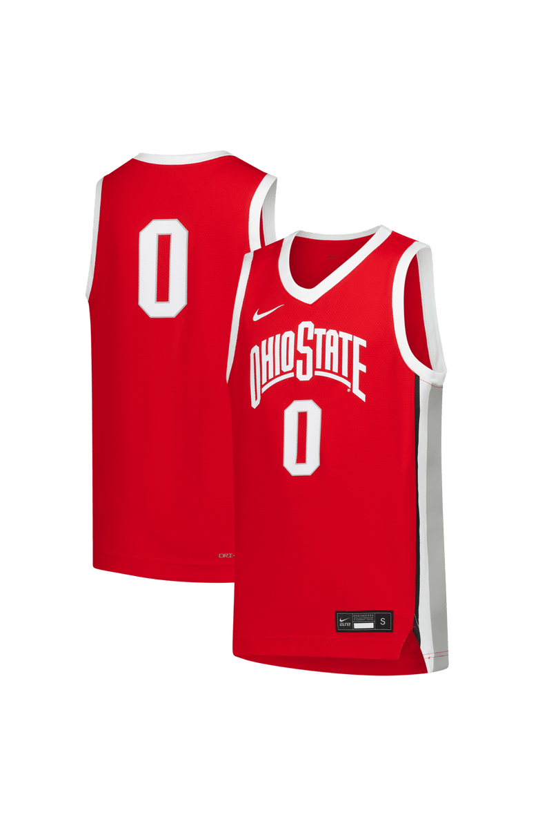 Nike Youth Nike Scarlet Ohio State Buckeyes Replica Basketball Jersey, Main, color, Scarlet