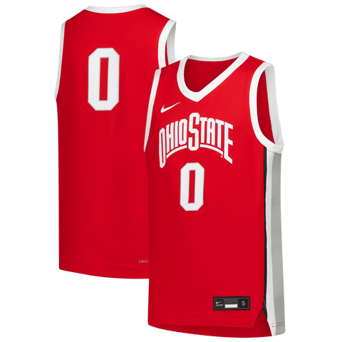 Youth Nike Scarlet Ohio State Buckeyes Replica Basketball Jersey
