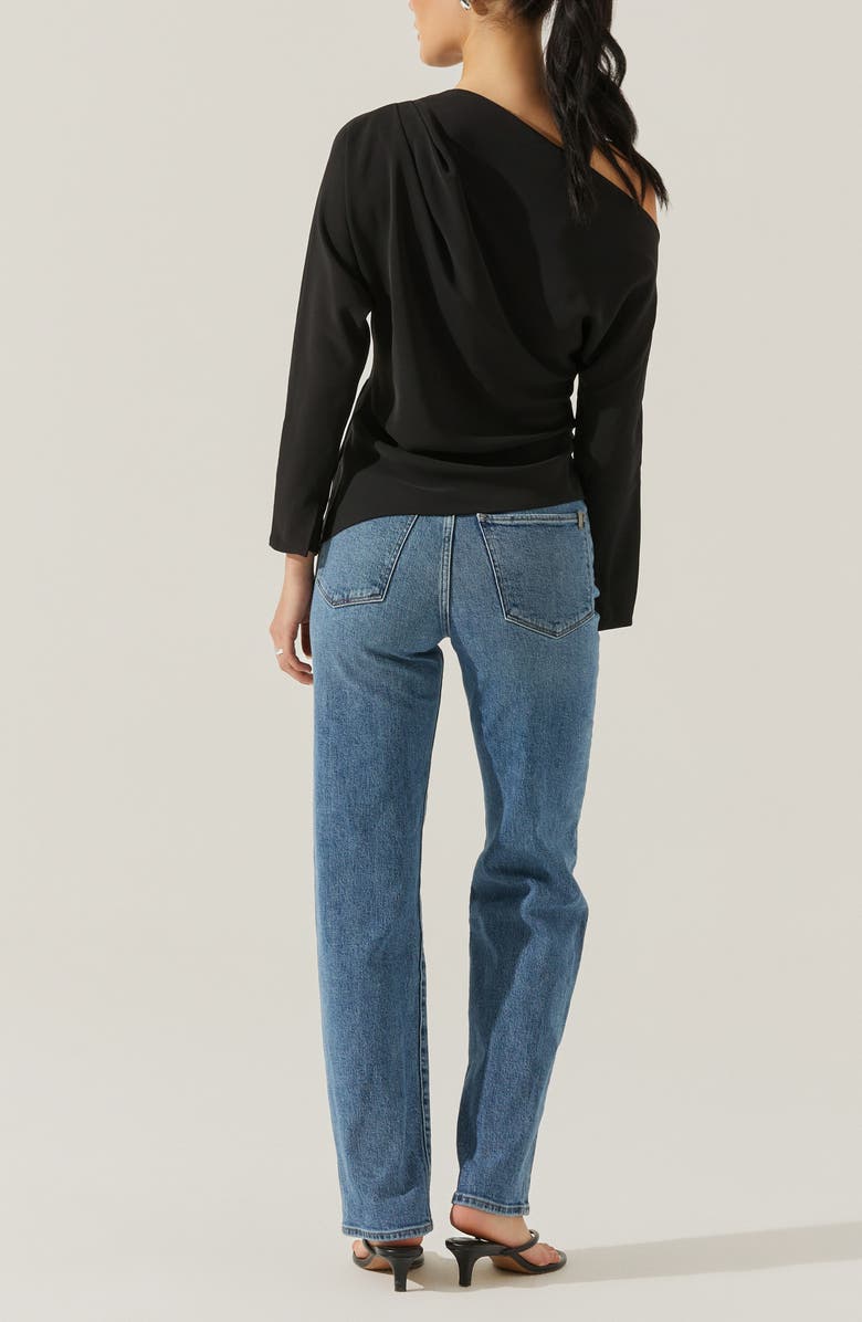 ASTR the Label Orlia One-Shoulder Woven Top, Alternate, color, 